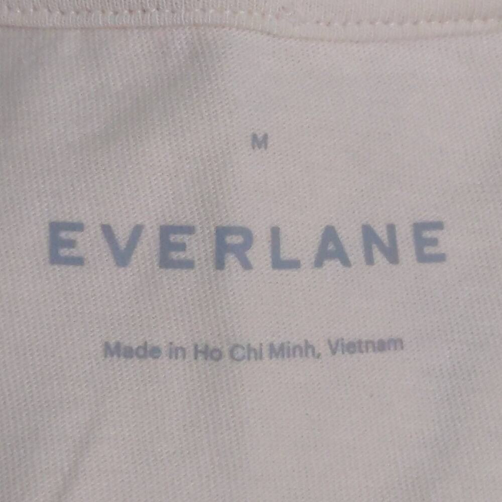 Everlane Womens Shift Dress Beige (Tan) Pocket Maxi Jewel Neck Sleeveless Slit M - Picture 5 of 7